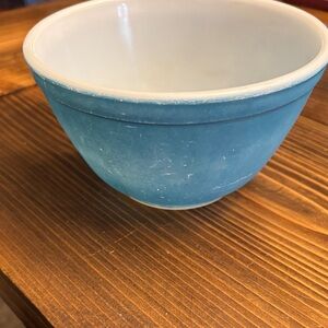 Blue and White Ceramic Bowl Pyrex